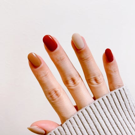 セミキュアジェルネイル(ハンド)/ohora/ネイルシールを使ったクチコミ(3枚目)