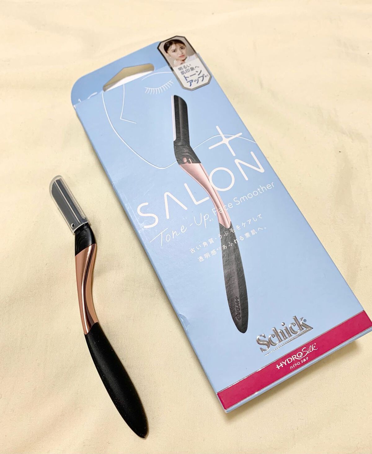 サロンプラス トーンアップ フェイススムーサー ホルダー（刃付き）/サロンプラス/シェーバーを使ったクチコミ（1枚目）