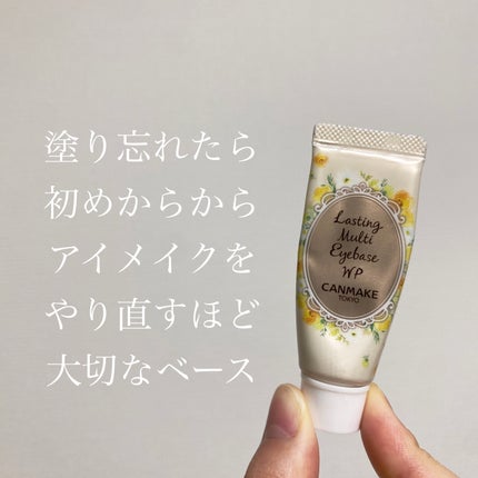 ラスティングマルチアイベース WP/キャンメイク/アイシャドウベースを使ったクチコミ(1枚目)