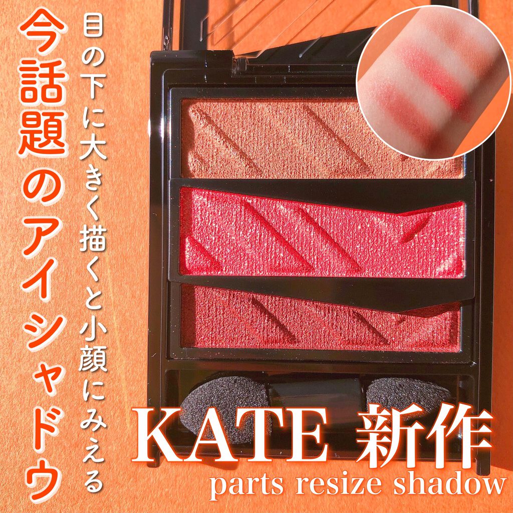 パーツリサイズシャドウ OR-1 ブリックオレンジ/KATE/アイシャドウパレットを使ったクチコミ（1枚目）