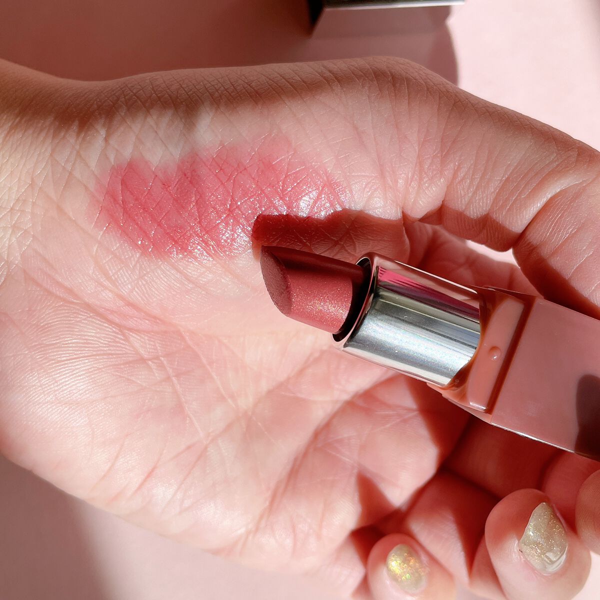 クリニーク ポップ 02 ベア ポップ/CLINIQUE/口紅を使ったクチコミ（3枚目）