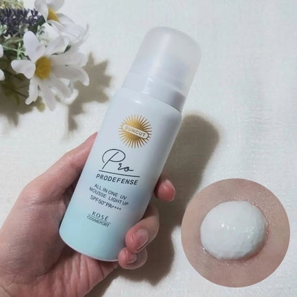 プロディフェンス オールインワンUV ムース(ライトアップ)/サンカット®/日焼け止めクリームを使ったクチコミ(1枚目)