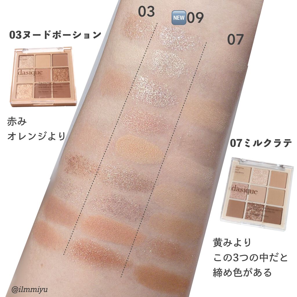 シャドウパレット/dasique/アイシャドウパレットを使ったクチコミ（2枚目）