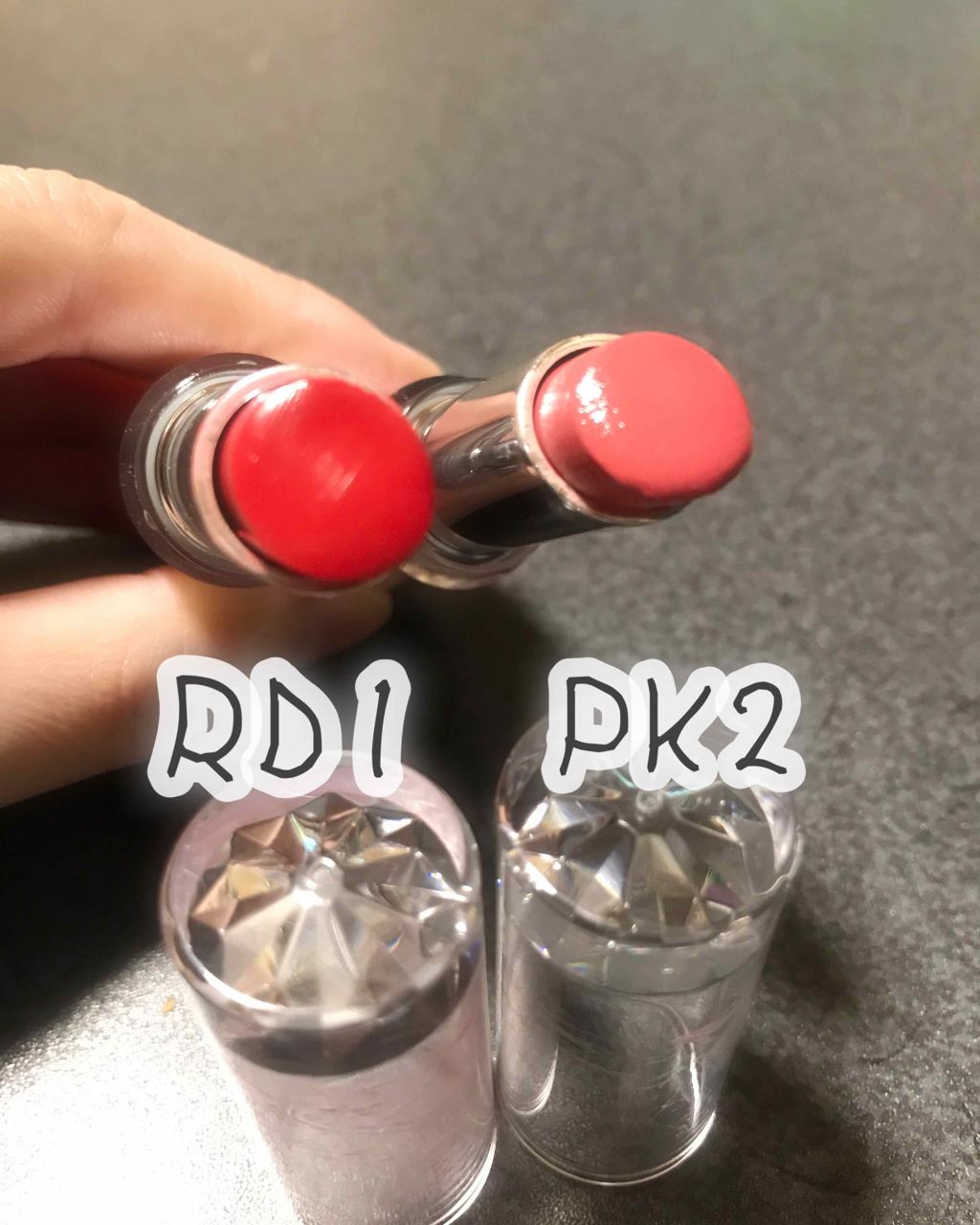 ラスティンググロスリップ/CEZANNE/口紅を使ったクチコミ(2枚目)