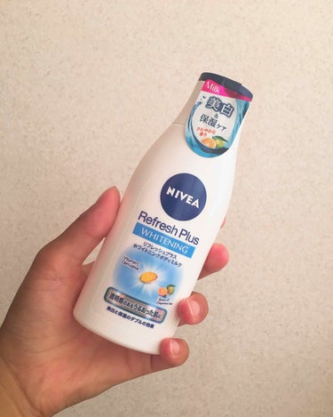 NIVEA Refresh Plus
ホワイトニングボディーミルク

Lipsの口コミを見て購入しました🌼🌼💓
結構即効性があるように感じます！塗ったあとのベタつきもなく、すぐにサラサラになるので軽いつ