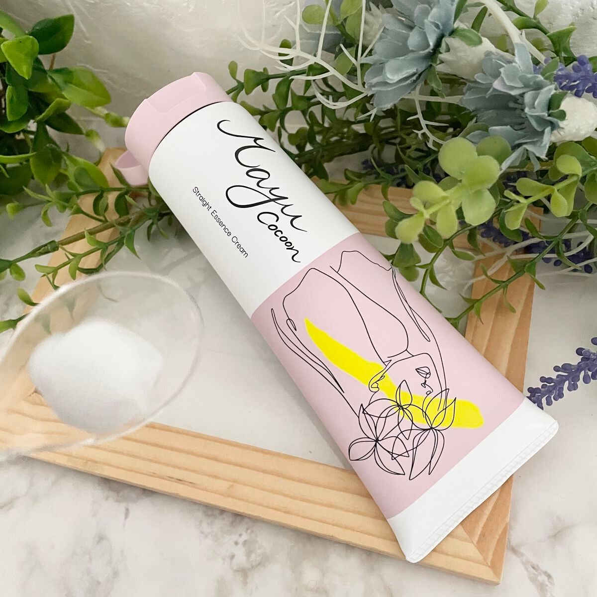 ストレート エッセンスクリーム/mayu cocoon/アウトバストリートメントを使ったクチコミ(2枚目)