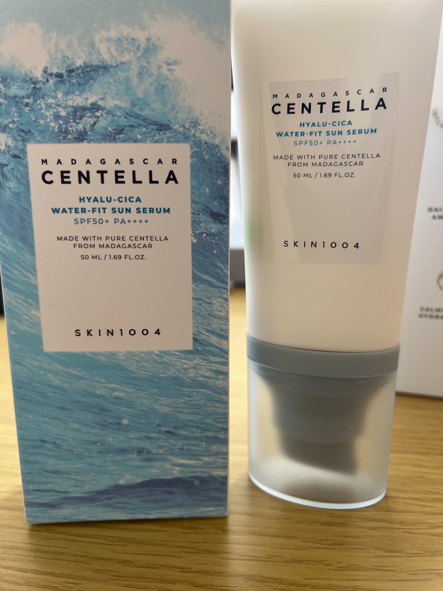 ヒアルーシカ ウォーターフィット サンセラム/SKIN1004/日焼け止めローションを使ったクチコミ(1枚目)