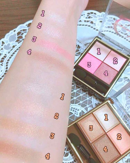 リアルクローズシャドウ/excel/アイシャドウパレットを使ったクチコミ(2枚目)