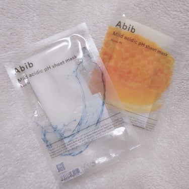 


💛Abib Mild  acidic pH sheet mask Honey fit
　　　   Mild acidic pH sheet mask  Aqua fit


今回はpHマスクをレビ