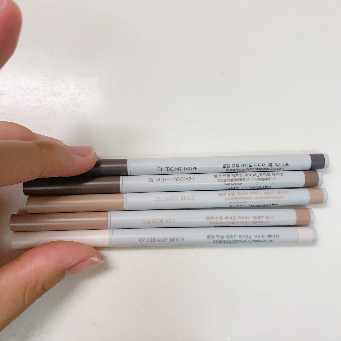 ハンオールシェードライナー/rom&nd/ペンシルアイライナーを使ったクチコミ(8枚目)