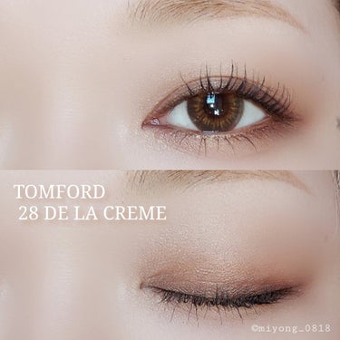 アイ カラー クォード 28 ドゥ ラ クレーム/TOM FORD BEAUTY/アイシャドウパレットを使ったクチコミ（2枚目）