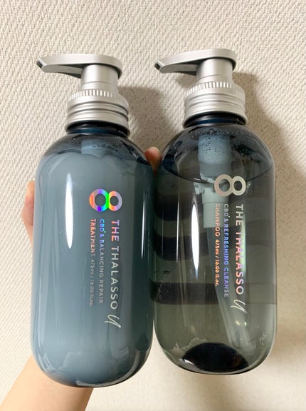 エイトザタラソ ユー CBD&リフレッシング クレンズ 美容液シャンプー/CBD&バランシング ダメージリペア 美容液ヘアトリートメント/エイトザタラソ/市販シャンプーを使ったクチコミ(1枚目)