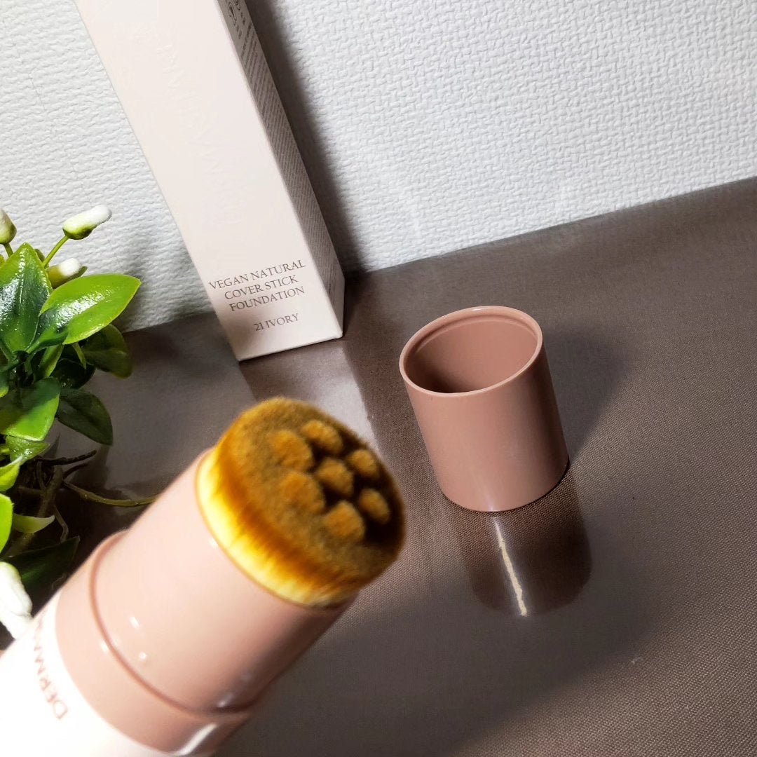 ヴィーガンナチュラルカバースティックファンデーション/DERMASHARE/その他ファンデーションを使ったクチコミ(4枚目)