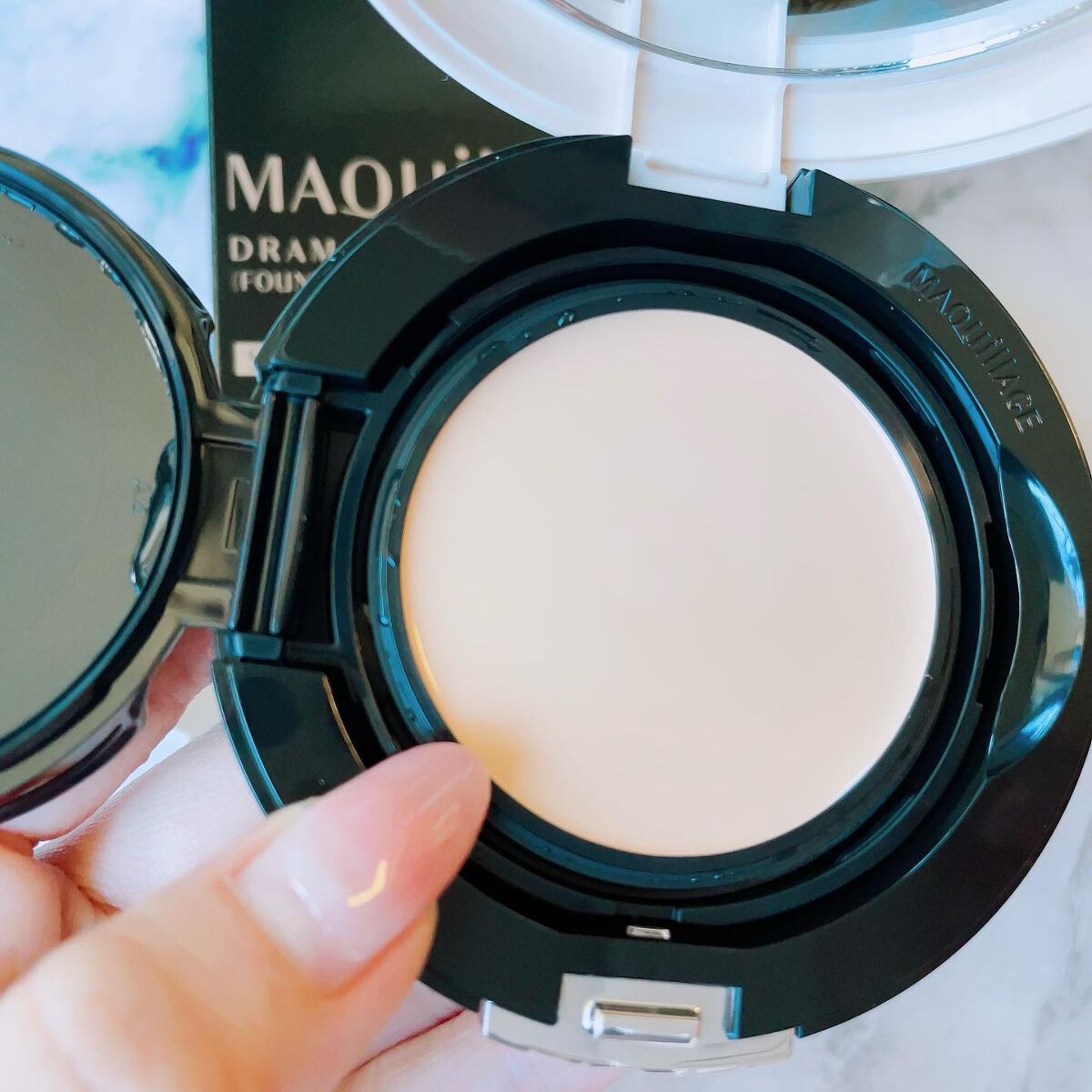 ドラマティッククッションジェリー/マキアージュ/クッションファンデーションを使ったクチコミ(4枚目)