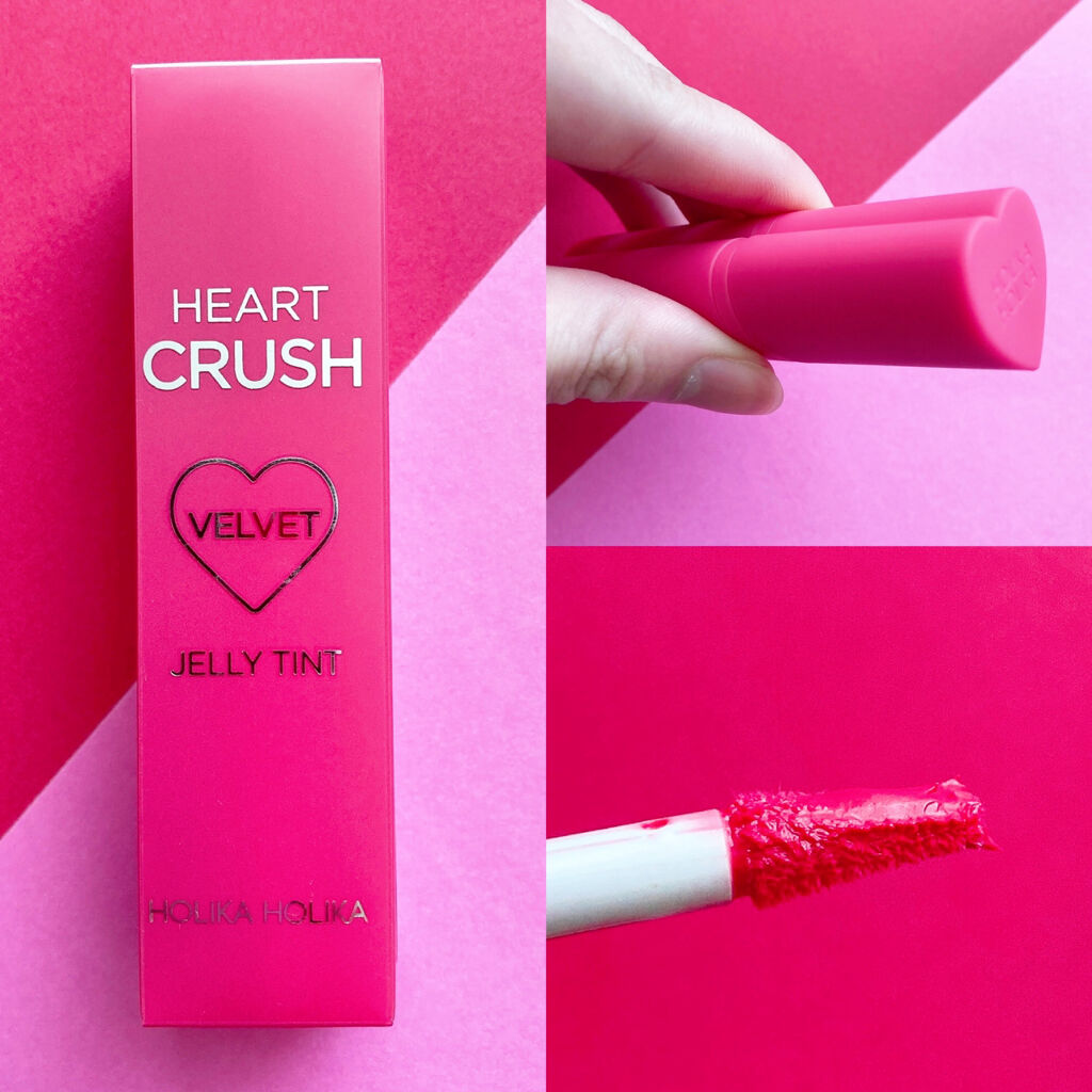 ハートクラッシュジェリーベルベットティント/HOLIKA HOLIKA/リップティントを使ったクチコミ（2枚目）