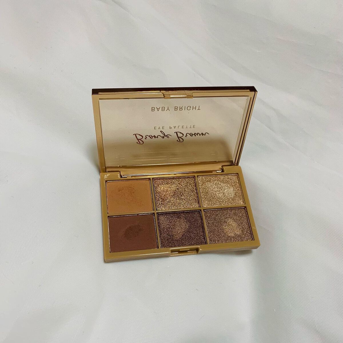 シャインアイシャドウパレット 02 ブロンズブラウン/BabyBright/アイシャドウパレットを使ったクチコミ（1枚目）
