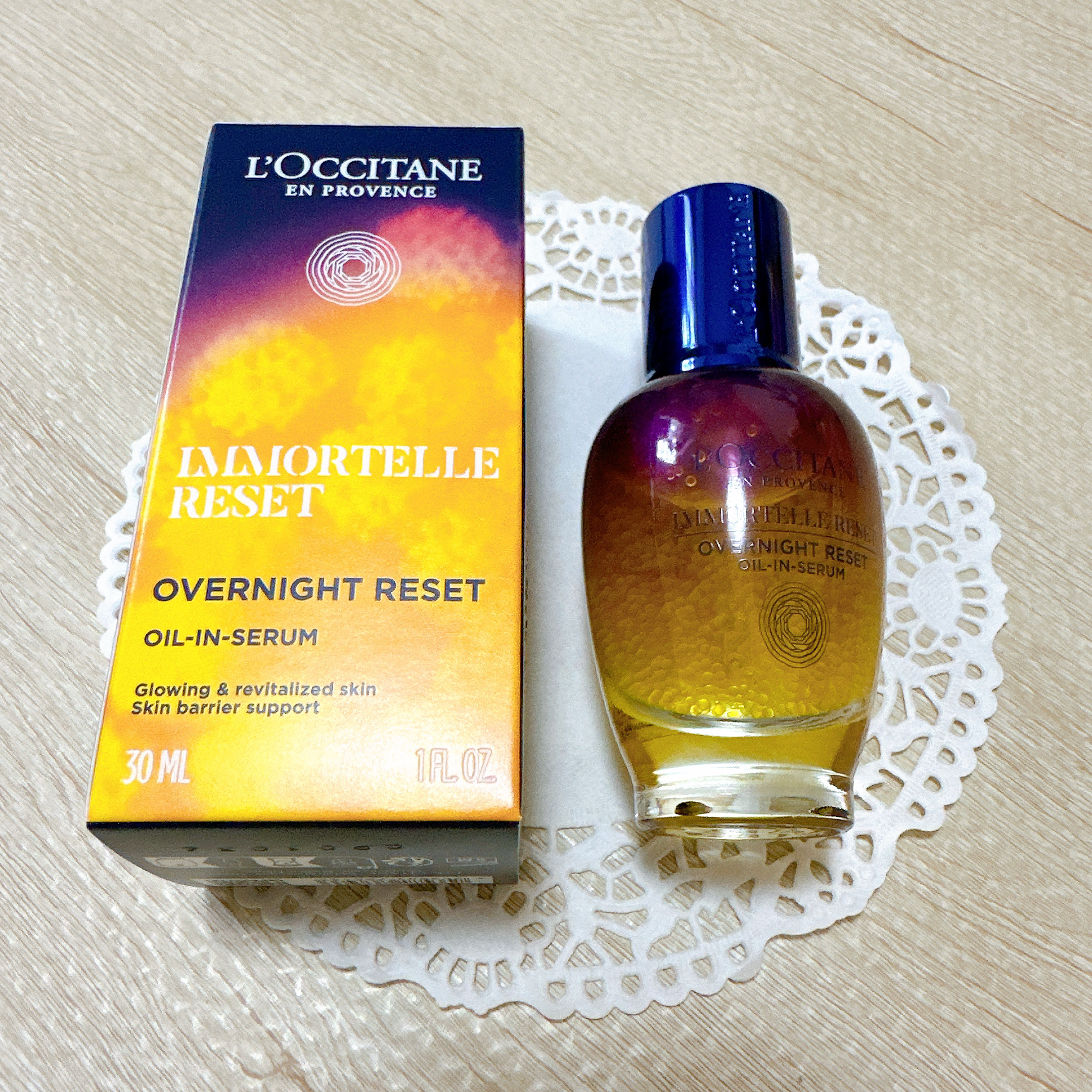 イモーテル オーバーナイトリセットセラム/L'OCCITANE/美容液を使ったクチコミ（2枚目）