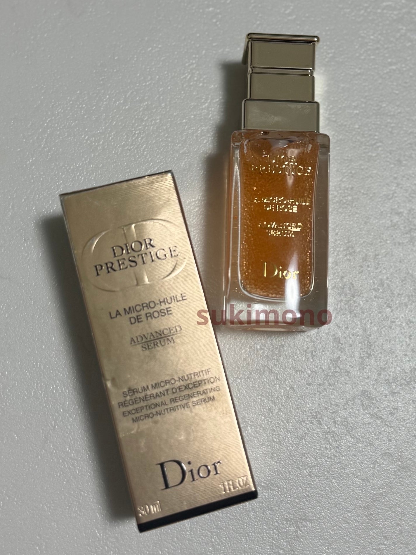 プレステージ マイクロ ユイル ド ローズ セラム/Dior/美容液を使ったクチコミ(2枚目)