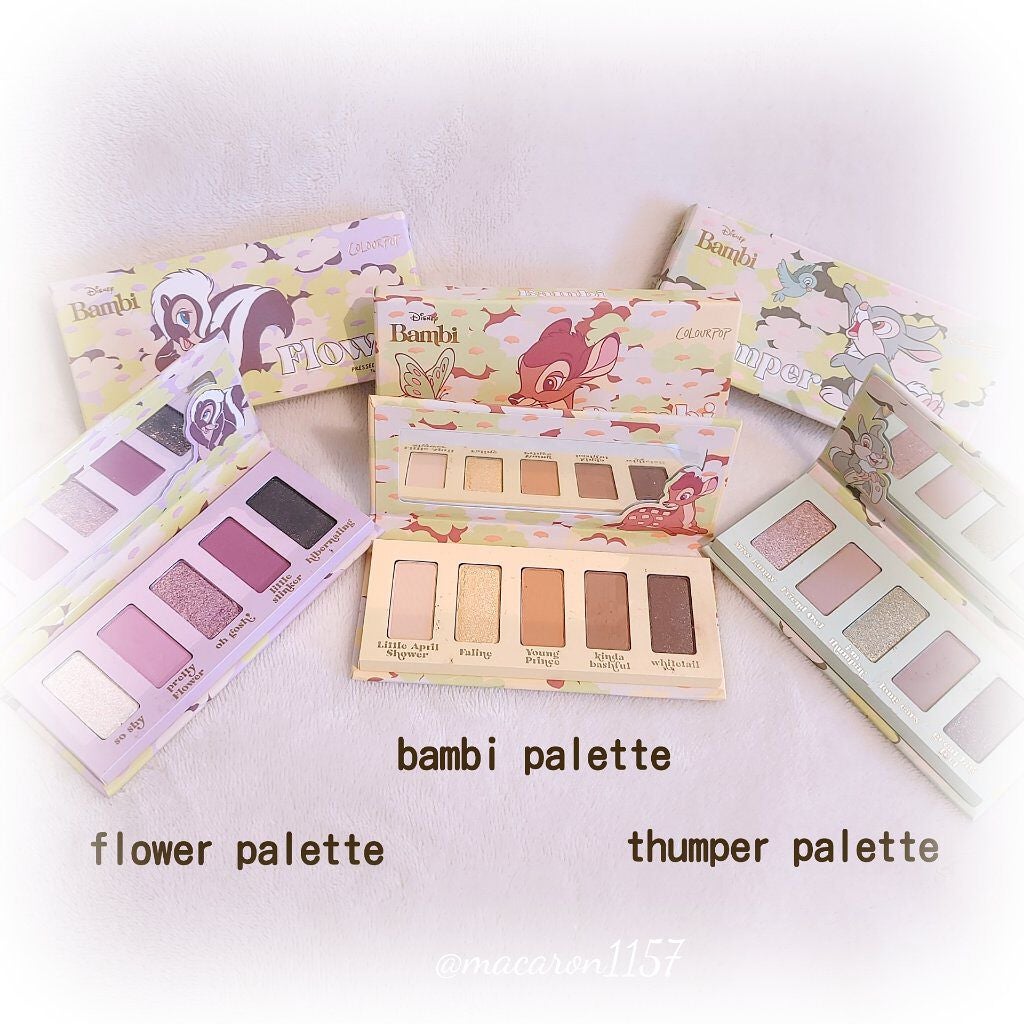 バンビパレット/ColourPop/アイシャドウパレットを使ったクチコミ(1枚目)