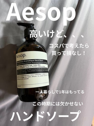 アンドラム アロマティック ハンドウォッシュ/Aesop/ハンドソープを使ったクチコミ（1枚目）