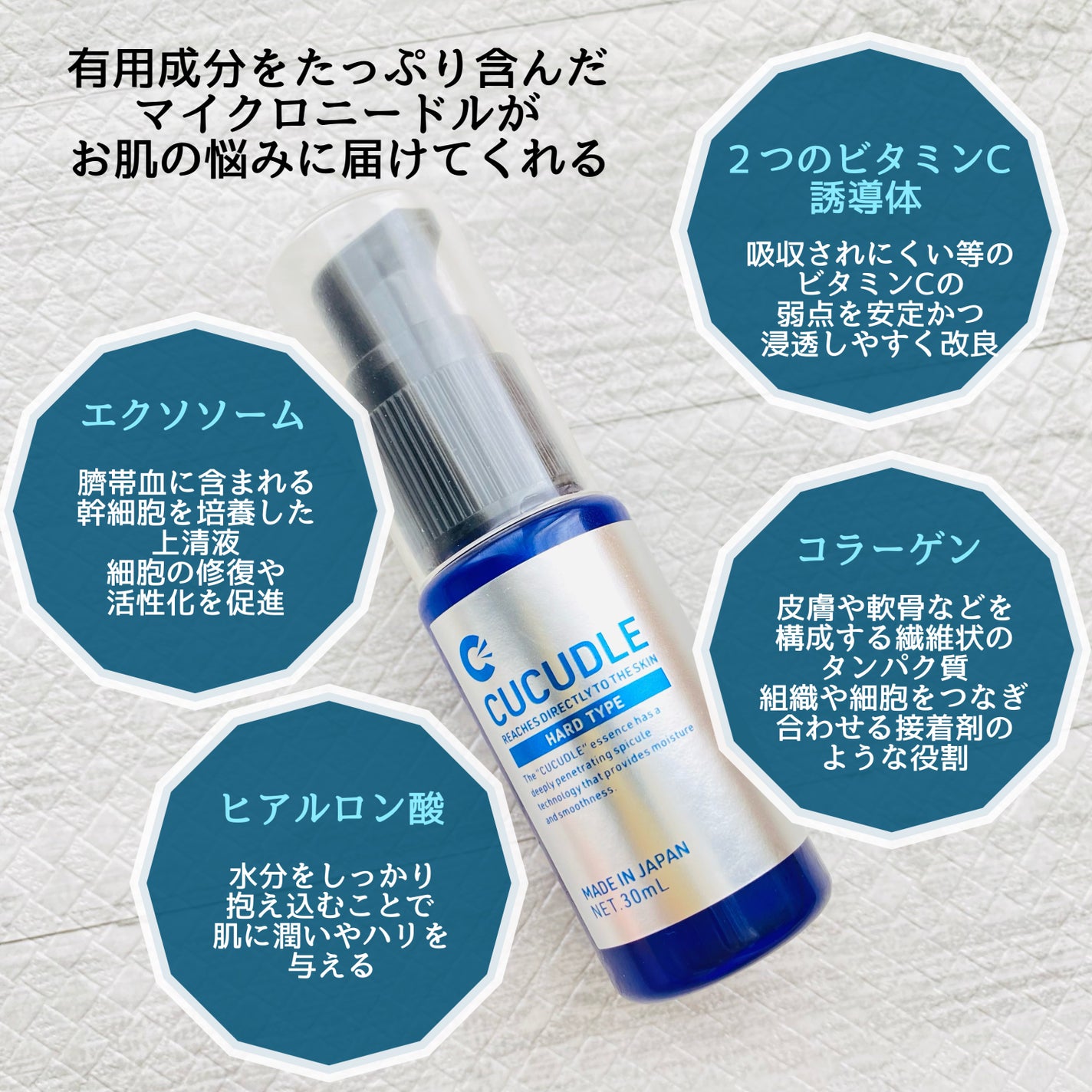 CUCUDLE ハードタイプ/ブレーンコスモス/美容液を使ったクチコミ(2枚目)