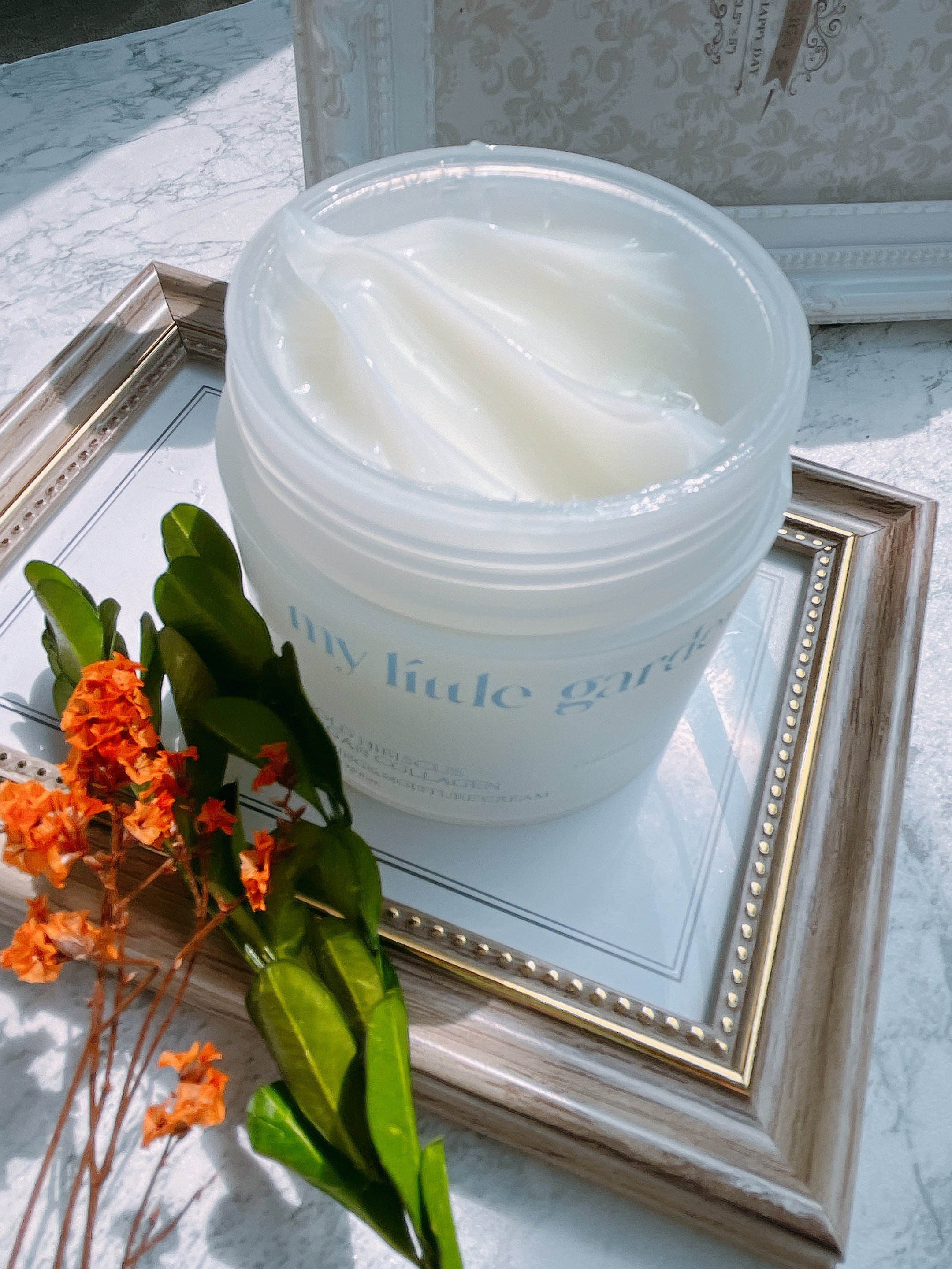 ゴールドヒビスカスヴィーガンコラーゲン弾力水分クリーム/my little garden/フェイスクリームを使ったクチコミ（1枚目）