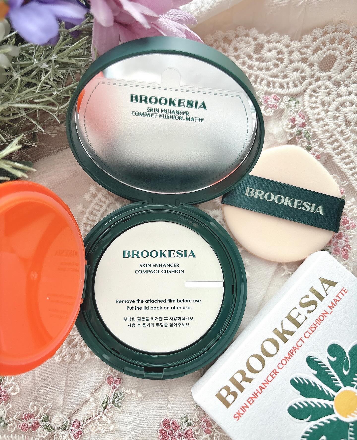 スキンエンハンサー コンパクト クッション (マット) #1 ペールピーチ/BROOKESIA/クッションファンデーションを使ったクチコミ（2枚目）