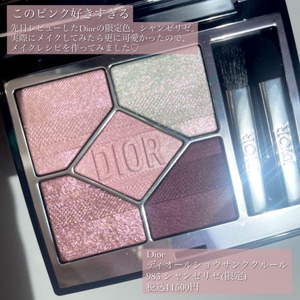 ディオールショウ サンク クルール(プラン ドゥ パリ コレクション限定品)/Dior/アイシャドウを使ったクチコミ(2枚目)