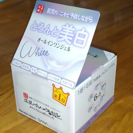 とろんと濃ジェル 薬用美白 N/なめらか本舗/オールインワン化粧品を使ったクチコミ(1枚目)