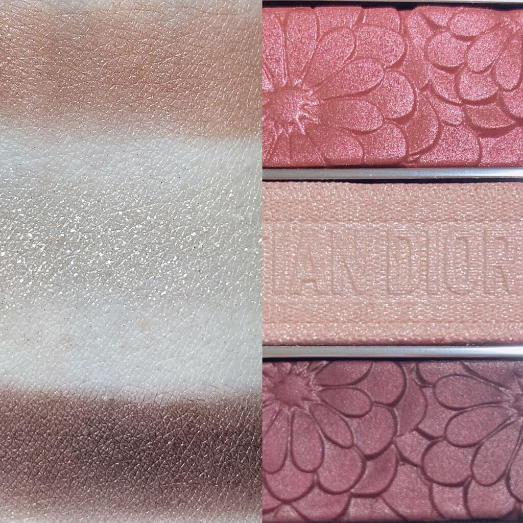 トリオ ブリック パレット＜ピュア グロウ＞/Dior/アイシャドウパレットを使ったクチコミ（3枚目）
