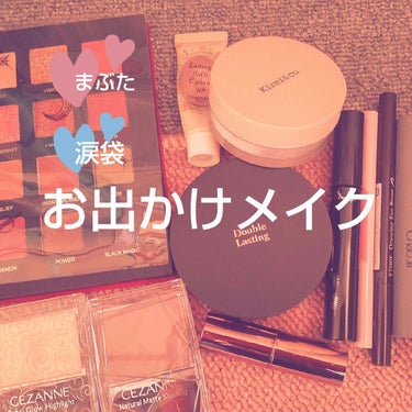 ETUDE ダブルラスティング クッションマットのクチコミ「💝#お出かけメイク　2023.02.11
崩れにくい#メイク#研究




【手順】
1.ベー.....」（1枚目）