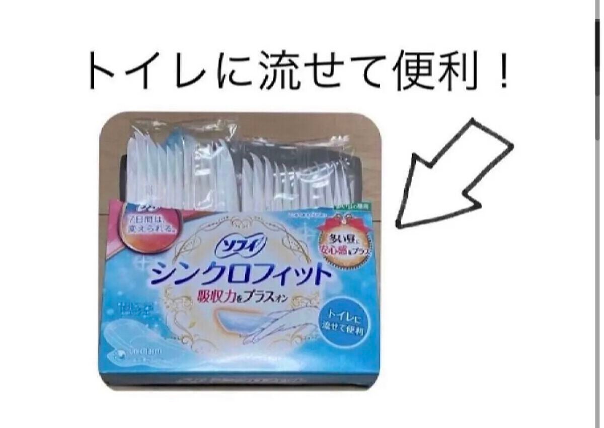 ソフィ シンクロフィット 多い日の昼用/ソフィ/ナプキンを使ったクチコミ(1枚目)