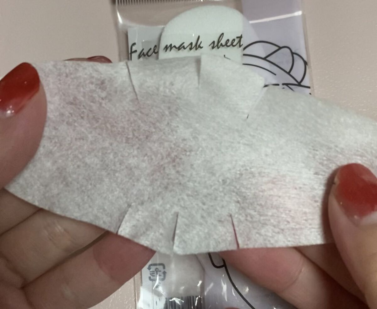 フェイスマスクシート(ドライシート)/DAISO/シートマスク・パックを使ったクチコミ（2枚目）