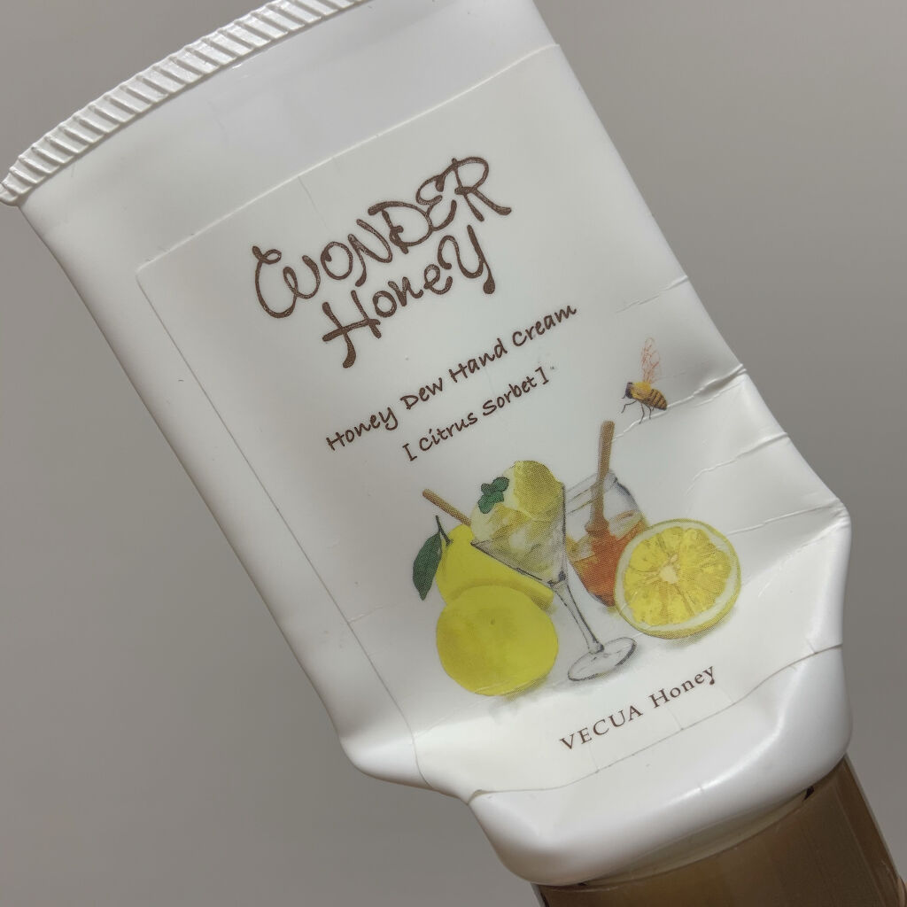 ワンダーハニー とろとろハンドクリーム シトラスソルベ/VECUA Honey/ハンドクリームを使ったクチコミ（1枚目）