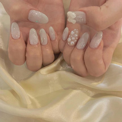 Iuna. Mizuki on LIPS 「.ドヨンくんネイル納め💍#nail#nailstagram#g..」(1枚目)