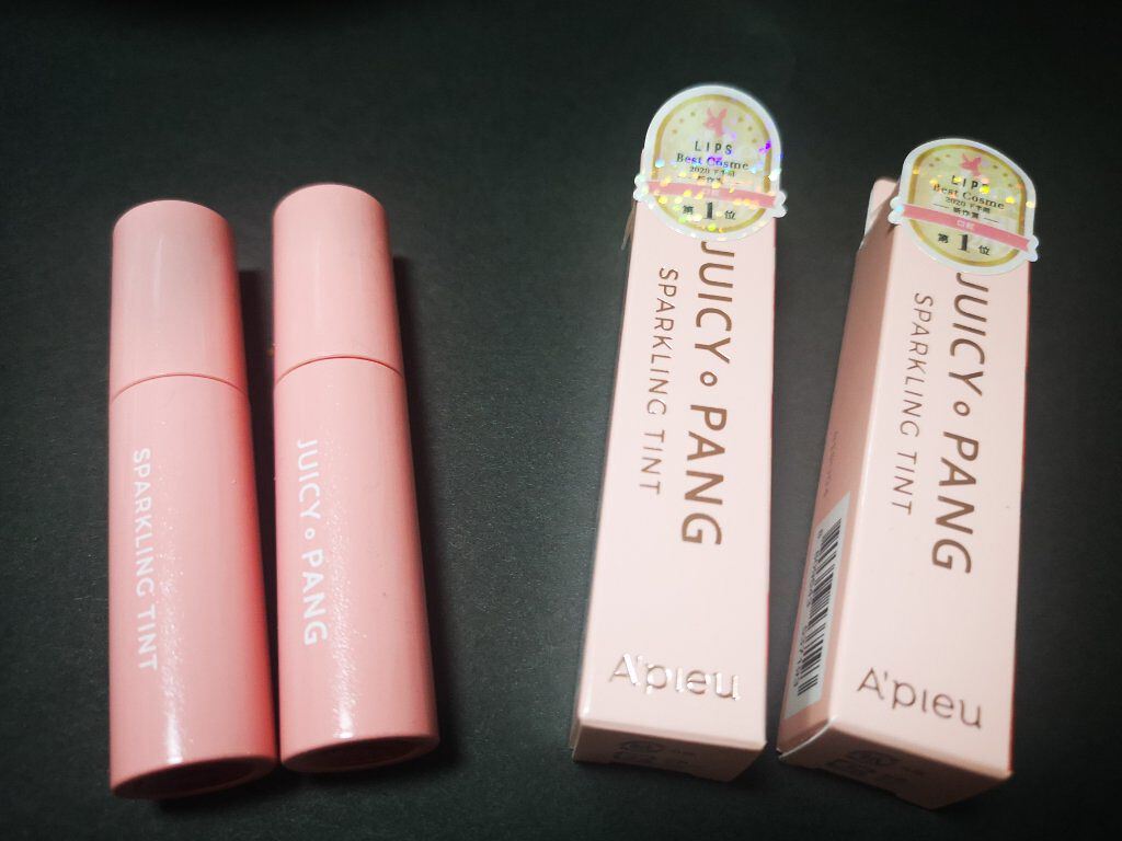 アピュー ジューシーパン スパークリングティント/A’pieu/口紅を使ったクチコミ(1枚目)