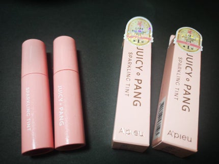 アピュー ジューシーパン スパークリングティント/A’pieu/口紅を使ったクチコミ(1枚目)