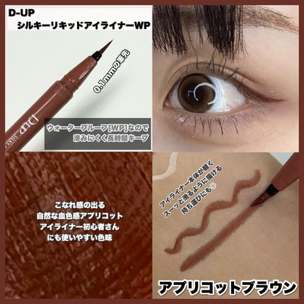 シルキーリキッドアイライナーWP/D-UP/リキッドアイライナーを使ったクチコミ(6枚目)
