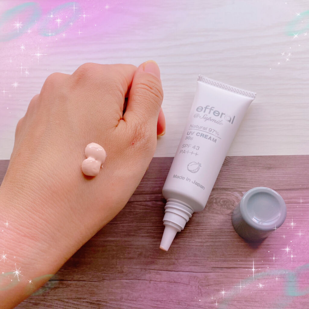 ナチュラルUVケアクリーム/efferal/日焼け止めクリームを使ったクチコミ（2枚目）