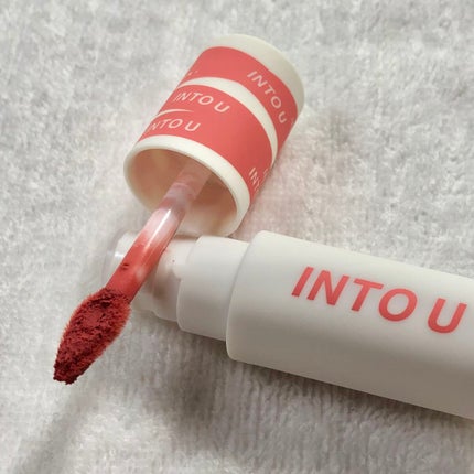 スーパーマットリップ&チークマッド/INTO U/口紅を使ったクチコミ(4枚目)
