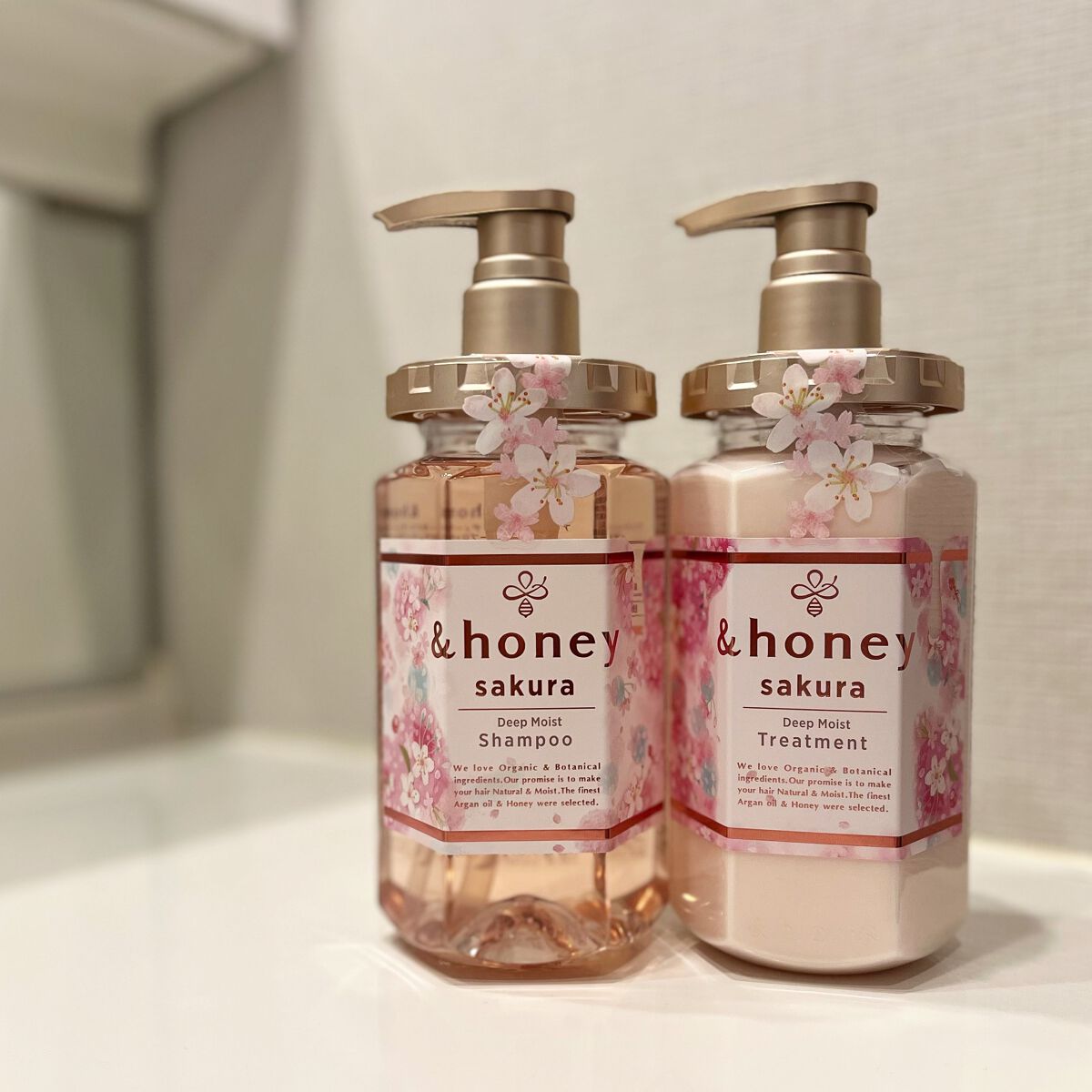 サクラ ディープモイスト シャンプー1.0/ヘアトリートメント2.0/&honey/シャンプー・コンディショナーを使ったクチコミ(1枚目)