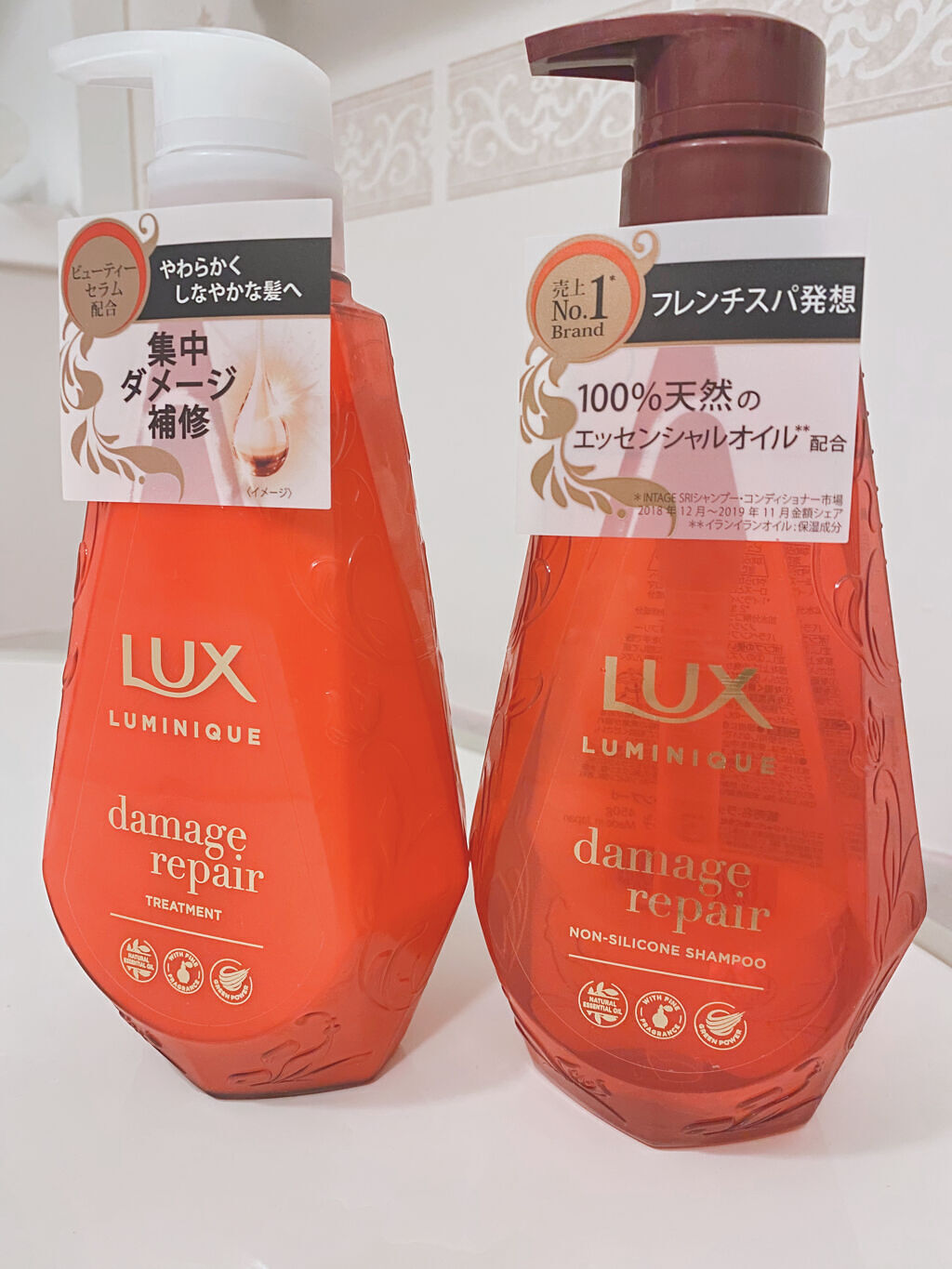 ルミニーク ダメージリペア シャンプー／トリートメント/LUX/市販シャンプーを使ったクチコミ（1枚目）