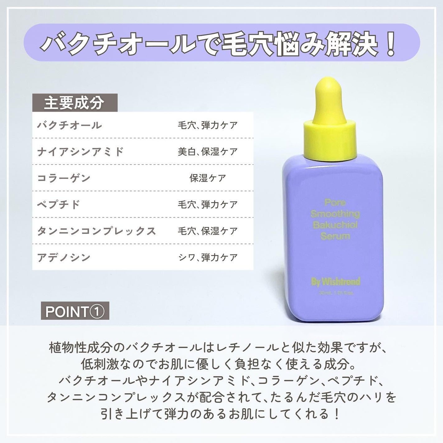 ポアスムージングバクチオールセラム/ByWishtrend/美容液を使ったクチコミ(3枚目)