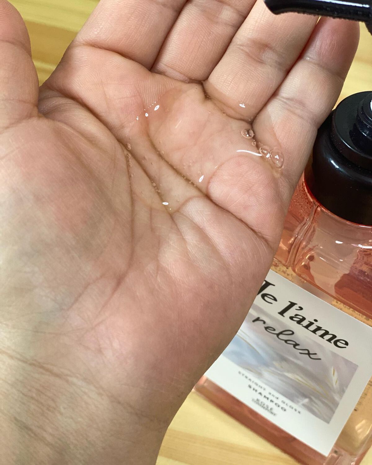 リラックス ミッドナイトリペア シャンプー／ヘアトリートメント (ストレート＆グロス)/Je l'aime/市販シャンプーを使ったクチコミ（3枚目）