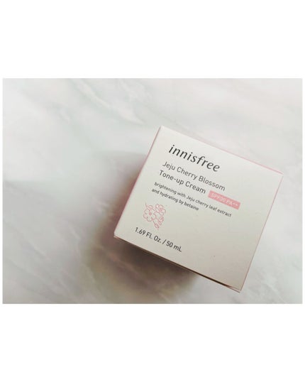 チェリーブロッサム トーンアップ クリーム UV/innisfree/フェイスクリームを使ったクチコミ(8枚目)