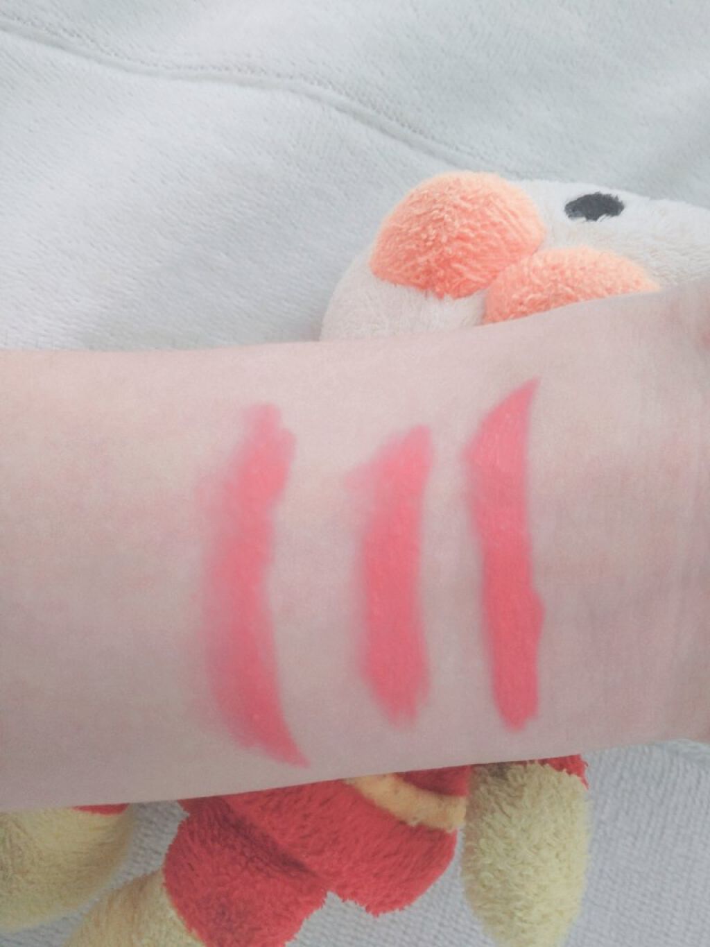 WHY NOT SPINNS マットリップスティック アプリコット/DAISO/口紅を使ったクチコミ（3枚目）