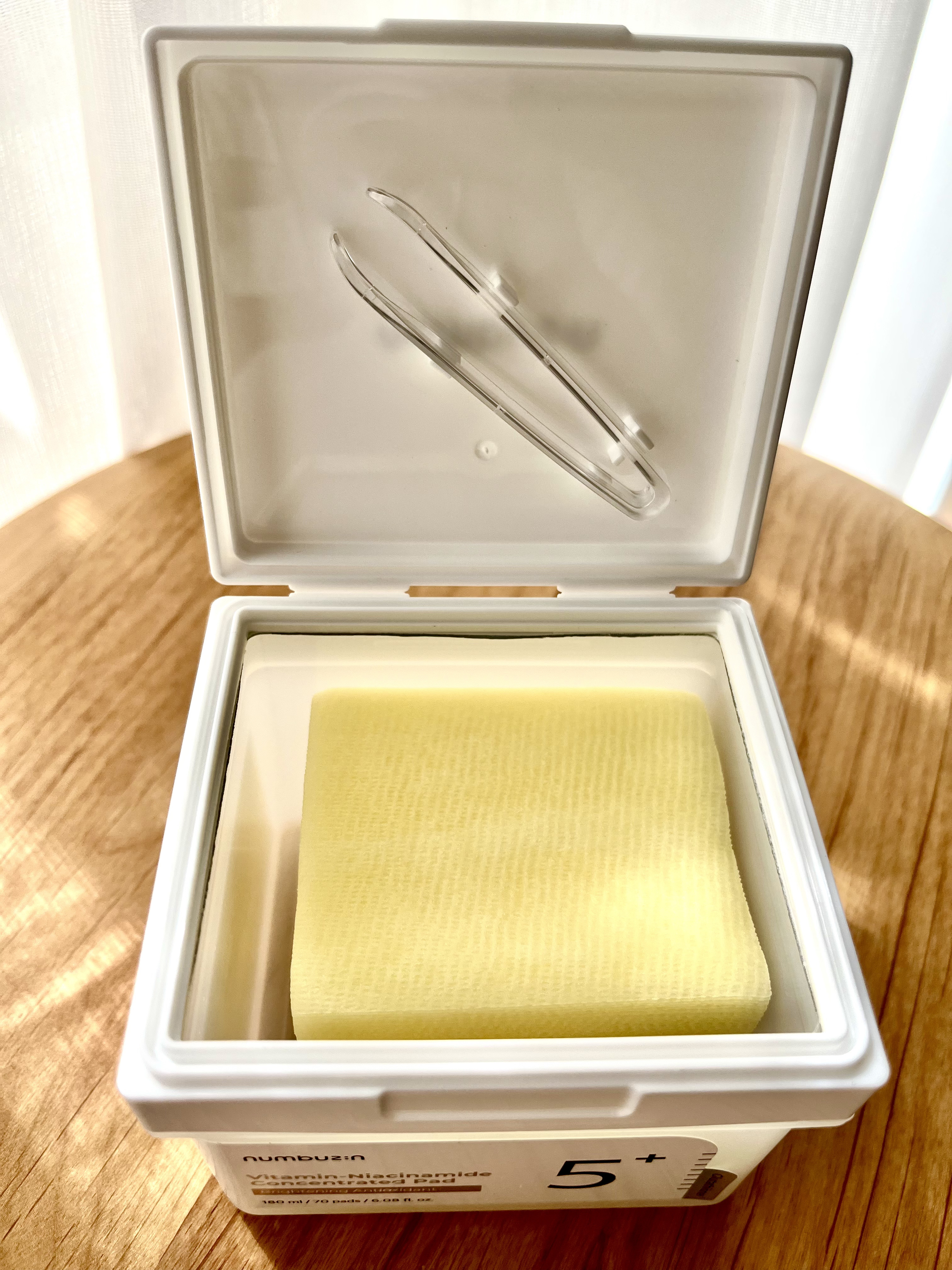 5番 白玉グルタチオンＣフィルムパッド/numbuzin/トナーパッドを使ったクチコミ（3枚目）