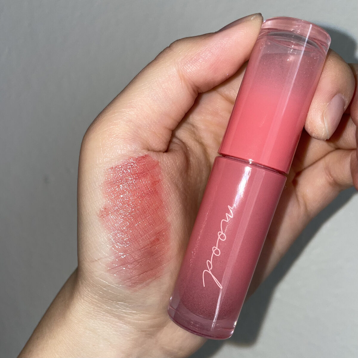 ペリペラ インク ムード グロイ ティント 02 CORAL INFLUENCER(イエベ必須コーラル)/PERIPERA/リップティントを使ったクチコミ（3枚目）