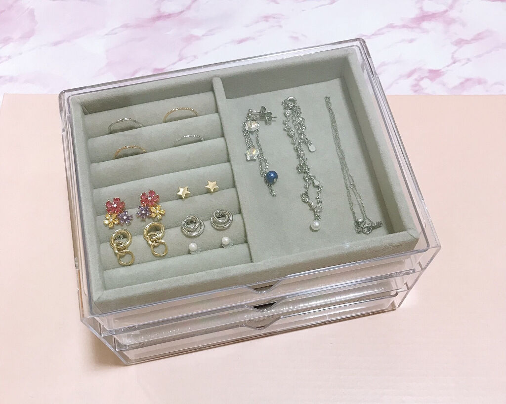 アクセサリートレイ(リング・ピアス収納)/DAISO/その他を使ったクチコミ（1枚目）