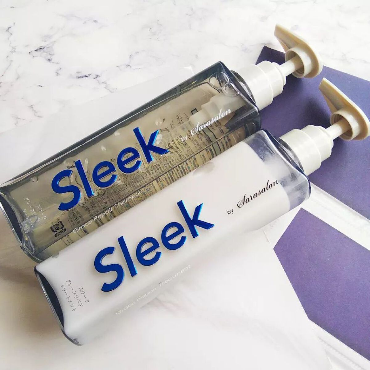 グレースリペアシャンプー／トリートメント/スリーク by サラサロン/市販シャンプーを使ったクチコミ（1枚目）